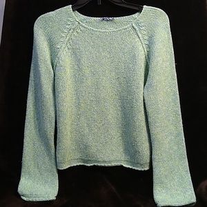 Pastel Green & Light Blue Juniors Sweater